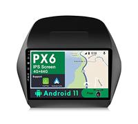 JOYX PX6 Android 10 Autoradio Para Hyundai IX35 (2010-2017) - [4G+64G] - GRATIS Canbus Cámara - 10.1 Pulgada - 2 Din - Apoyo DAB 4G WLAN Bluetooth Carplay Volante HDMI 4K-Video AHD-Cámara Android Auto