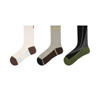Joyxien 3 pares: calcetines de algodón peinado de longitud media para mujer, simples, modernos y capaces, R8971 Walk in the Mountains, Altoa única
