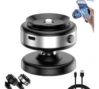 Joyye 360 Rotatable Car Magnetic Phone Holder, Electric Suction Cup Vacuum Magnetic Car Phone Mount, Powerful Suction Portable Phone Holder For All Smartphones (Silver)
