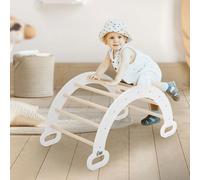 Joyz Arco de escalada natural-blanco columpio interior niños bebes Montesorri