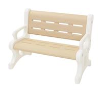 Joyz Banco Infantil de Exterior con 2 Asientos, Plástico Marrón-Blanco, para Niños a Partir de 3 Años, Silla con Reposabrazos y Protección Antivuelco, Resistente a la Intemperie 81,5x59,5x48 cm