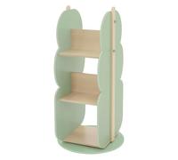 Joyz Estantería Infantil de 2 Caras con 5 Baldas Ø 48 x 96 cm Madera Diseño Árbol Caja de Juguetes Librería Práctica y Decorativa Mueble Giratorio 360° de Almacenaje para Habitación de Niños