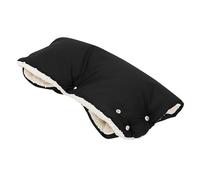 Joyz Guantes Calientamanos para Cochecito, Manguito Negro para Carrito de Paseo con Franela Interior Protección para Manos, Transpirable Impermeable Cortaviento con Forro Polar para Invierno