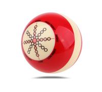 Joyzan Bola De Billar Entrenamiento, Reglamento TamañO Resina PortáTil Circle Cue Ball Batting Marked Red White Pool Training Rojo Lunares SeñAl Juego Mesa Equipo para Adulto PráCtica Ocho EstáNdar