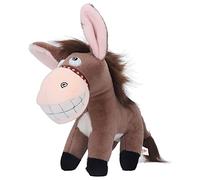 Joyzan Burro relleno de animales dulce, suave y cómodo, cómodo y vivo, burro de peluche, para niñas, amigos (marrón negro)