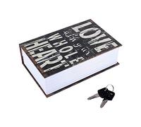 Joyzan Caja Fuerte Camufladas, Libro Caja Fuerte con Llave Diccionario Secreto Almacenamiento Oculto Diseño de Libros Secretos Antirrobo para Dinero Joyas Hogar Oficina Seguro Disimulado Portátil