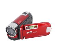 Joyzan Cámara de Vídeo Digital DV, Videocámara Portátil con Pantalla Giratoria de 2,7 Pulgadas 4K 48Mp Altavoces de Luz de Relleno USB Recargable Ideal (Rojo)