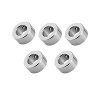 Joyzan Collar De Bloqueo Eje, Tope Eje Acero Inox Tornillo Plomo T8 Anillo Niquelado Aislamiento Acero Inoxidable para Piezas Accesorios Impresora 3D Avance Adecuado Varilla DiÁmetro Industriales
