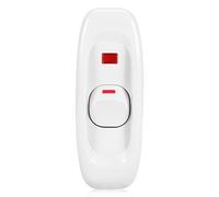 Joyzan Interruptor Lampara Espejo, Cable Línea Botón Encendido Apagado 10A 250V Alimentación AC Paso Travé Indicador LED Luz Empotrado Unipolar Sobremesa Basculante Escritorio Linea Indicadora