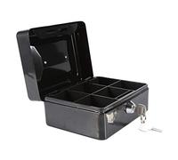 Joyzan Mini Caja Fuerte, Caja de Seguridad Hierro Portátil Bloqueable Caudales Metal con Cerradura 2 llaves Pequeña para Dainero en Efectivo Moneda Cantidades Alcancía Joyeria Hogar Viajes 15x12x7.5cm