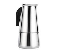 Joyzan Pot de Acero Inoxidable Cafetera Rápida, Moka Espressouso Doméstico Oficina Cocinas Inducció Café Leche Capuchino Macchiato Cubano Adecuado Molido a mano para Hogar Bar Restaurante