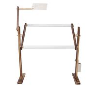Joyzan Soporte de Bordado, Para Bordado Marco Madera Punto Cruz Ajustable en Altura Giratorio 360°Bastidor Art Craft Needlework Suelo Diy Coser Trabajos Costura Acolchado Amantes del Material Pino