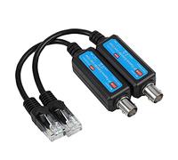 Joyzan Transmisor Red IP, 1CH Coaxial Receptor Extensor Ethernet Pasivo sobre RG59 Convertidor Sistema Cámara IP NVR 1Par Transmisore Alta Velocidad Pasiva Distancia hasta 220M