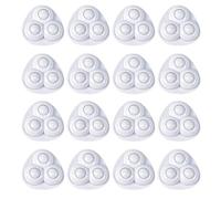 JOZMMZEOOA 16 Piezas Ruedas Muebles Pequeñas,Ruedas Giratorias Rotación de 360 Grados Autoadhesivo Rueda Adhesiva Silencioso Ruedas Bola,para Cubos Cocina Basura (Nailon Blanco)
