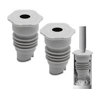 JOZMMZEOOA 2 Piezas Sello de Tubería de Drenaje Lavadora,45-50mm Silicona Tubo Sellado Desodorante Gris Sello da Tubería Lavadora,para Sellos da Alcantarillado Tuberíe Cocina Lavador