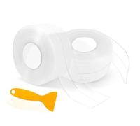 JOZMMZEOOA 3.2M Cinta Selladora Baño,Trasparente Cinta Impermeable Autoadhesiva 36 mm Baño Cocina Zocalo Cocina de Sellado Impermeable Antimoho,para Bañera Lavabo Esquina Pared Ventana Ocasiones