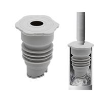 JOZMMZEOOA 35-40mm Sello de Tubería de Drenaje Lavadora,Gris Silicona Tubo Sellado Desodorante Sello da Tubería Lavadora,para Sellos da Alcantarillado Tuberíe Cocina Lavador