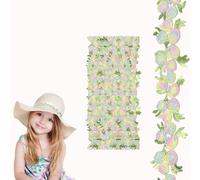 JOZMMZEOOA 5 Yardas/4.57 M Encajes y Puntillas 20mm Pasamaneria Puntilla Adhesiva Ribetes Costura Bordado Encaje Puntillas Costura,para Manualidades Costura Boda Fiesta Decoración Hogar (Verde)