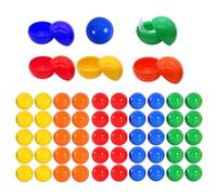 JOZMMZEOOA 50 Piezas Bingo Pelotas,5 Colores Loteria Bolas 3CM Desmontable Rifa Bolas Colores Juegos Bingo Plástico Bola Lotería Hueca,para Rellenar Regalos Fiesta Juego Bingo Bolas de Colores