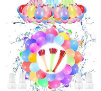 JOZMMZEOOA 944 Piezas Globos de Agua,Bola Buuum Agua Colore Chiusura Automatica Waterbombs Mixtas Llenado Rapido Balloons Inflador de Globos Juegos de Agua Recargas Set,para Niños Fiestas Piscina