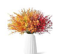 JOZMMZEOOA Flores Artificiales Decoracion 12 Piezas Ramos de 37CM Flores Artificiales Decoracion Otoño Ramas Artificiales Realistas,para Decoración Casa Flores Naturales Domicilio