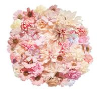 JOZMMZEOOA Flores Artificiales Decoracion40 Piezas Flores Artificiales Artificiales Realistas Pequeñas,para DIY Vestido Fiesta Decoración Hogar (Color Claro)