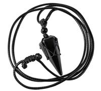 JOZMMZEOOA Hexágono Piedras Naturales Collar,Curativas Piedras Chakras Minerales Piedras Preciosas Energeticas Cordón de Cuero Negro Ajustable,para Adecuado Mujeres Y Hombres