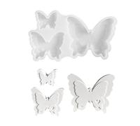 JOZMMZEOOA Mariposa Moldes de Silicona para Velas,3 Tamaños Molde Velas Yeso Molde Silicona Velas Hacer Velas Caseras Kit Adecuada para Hacer Adornos,Velas Como Regalos de Pascua Decor