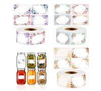 JOZMMZEOOA Pegatinas Personalizadas,750 Piezas Etiquetas Adhesivas Regalo 30 MM X 50 MM Étiquettes Autocollantes Etiquetas Tarros Mermelada Regalos Etiqueta,para Tarros Mermelada Botellas Especias