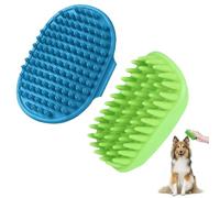 JOZMMZEOOA Perro Cepillo Baño 2 Pzs Naranja Azul Cepillo Gatos Perro Pelo Corto con Asa Bucle Mascotas Accesorios Groomify Care Brush Removedor Pelo,para Elimina Pelos Muertos Polvo Suciedad (Azul)