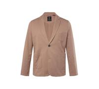 JP 1880 Americana Sport, Tela de Sudadera flameada, Solapa, Bolsillos de Parche Gris marrón 7XL 820825337-7XL