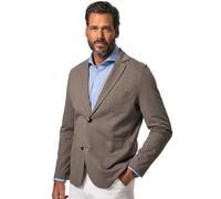 JP 1880 Americana Sport, Tela de Sudadera flameada, Solapa, Bolsillos de Parche marrón Ceniza 6XL 820825346-6XL