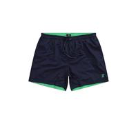 JP 1880 Badeshort 1/2 Uni Bañadores Ajustados para Hombre, Azul Marino, 7XL