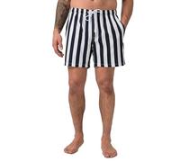 JP 1880 Bañador Corto FLEXNAMIC®, Ropa de baño, Rayas, Cintura elástica, Bolsa de Almacenamiento hasta la Talla 8 XL Azul Navy 4XL 847577130-4XL