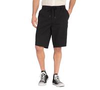 JP 1880 Bermudas con Aspecto de Lino Pantalones, Negro, XXXXXXXL para Hombre