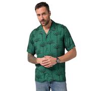JP 1880 Camisa Cuba AOP Viscose 1/2 Manga Corta Hombre, Verde Medio, 4XL