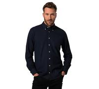 JP 1880 Camisa de Franela, Manga Larga, Cuello Abotonado, Ajuste Moderno, hasta la Talla 8 XL Azul Oscuro 6XL 831503750-6XL
