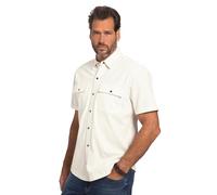 JP 1880 Camisa de Jersey, Manga al Codo, Cuello inglés, Ajuste Moderno Blanco Crema 5XL 818313206-5XL