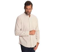 JP 1880 Camisa de Mezcla de Lino, Manga Larga, Cuello alzado, Modern Fit Blanco Crema 3XL 790394206-3XL