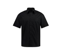JP 1880 Camisa, de Negocios, Media Manga, Cuello clásico, Comfort Fit Negro 5XL 705178130-5XL