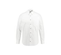 JP 1880 Hasta la Talla 7XL, Oktoberfest, Camisa Estilo bávaro, Botones con Aspecto de asta de Ciervo, Cuello Abotonado, Ligeramente ceñida Blanco Nieve 3XL 716822200-3XL
