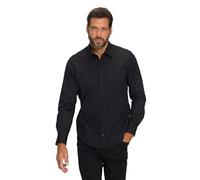 JP 1880 Camisa, FLEXNAMIC®, Cuello Kent, Modern Basic Fit Negro 6XL 808727100-6XL