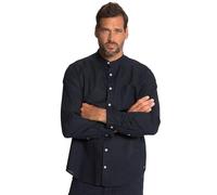 JP 1880 Camisa JP1880, Manga Larga, Mezcla de Lino, Cuello alzado, Modern Fit, hasta la Talla 8 XL Marina Oscuro 4XL 790394730-4XL