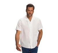 JP 1880 Camisa, Media Manga, Mezcla de Lino, Cuello Cubano, Ajuste Moderno Vainilla 6XL 805724150-6XL