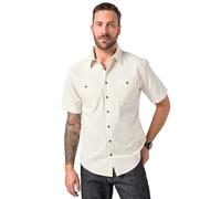 JP 1880 Camisa, Media Manga, Textura, Cuello Kent, Modern Fit, hasta la 8 XL Hueso 5XL 846035200-5XL