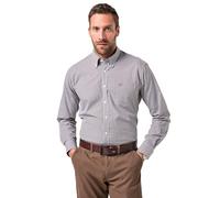 JP 1880 Camisa, Negocios, Cuadros de Vichy, Corte cómodo marrón café 3XL 722859349-3XL