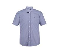 JP 1880 Camisa, Negocios, Manga Corta, Cuadros de Vichy, hasta 8XL, Corte cómodo Azul Claro 5XL 722860700-5XL