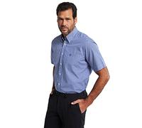 JP 1880 Camisa, Negocios, Manga Corta, Cuadros de Vichy, hasta 8XL, Corte cómodo Azul Claro 5XL 722860700-5XL