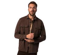 JP 1880 Camisa, sobrecamisa, Sport, Look Vintage, Manga Larga, Cuello Kent, hasta la Talla 8 XL marrón Oscuro 3XL 823625117-3XL