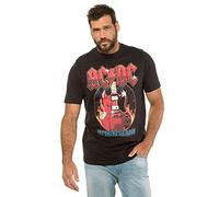 JP 1880 Camiseta, Camiseta de Banda, ACDC, Manga al Codo Negro 7XL 720232100-7XL